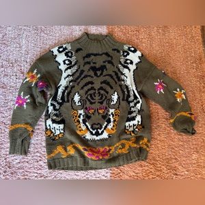 Vintage hand knit Studio by Michelle Stuart sweater.